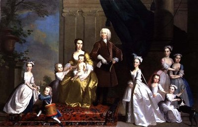 Familjen Radcliffe, ca 1738-42 (olja på duk) av Thomas Hudson