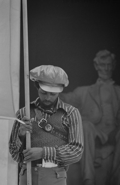 Black Panther Convention, Lincoln Memorial av Thomas J. O