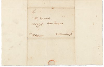 Autografbrev till John Page, Philadelphia, 30 juli 1776 (penna och bläck på papper) av Thomas Jefferson