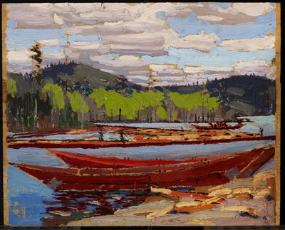 Båtar, sommaren 1916 av Tom Thomson