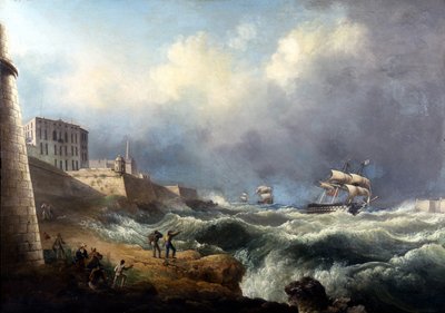Utsikt över ingången till Grand Harbour av TL Hornbrook av Thomas L. Hornbrook