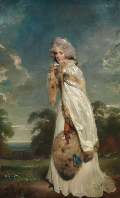 Elizabeth Farren född omkring 1759, död 1829, senare grevinna av Derby, 1790. av Thomas Lawrence