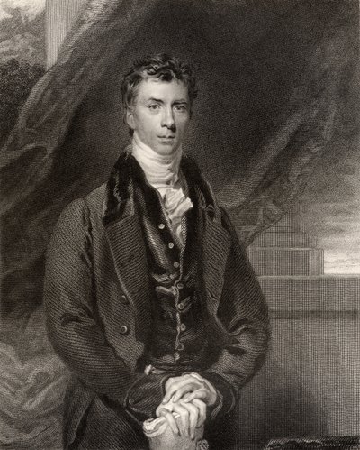 Henry Peter Brougham, 1:e baron Brougham och Vaux, graverad av H. Robinson, från 