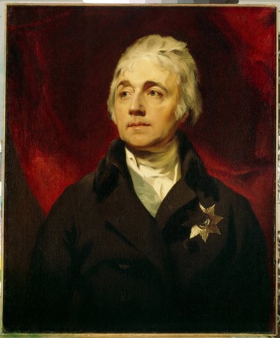 Porträtt av greve Semyon Romanovich Vorontsov (1744-1832) (Porträtt av greve Semyon Romanovich Vorontsov). Målning av Sir Thomas Lawrence (1769-1830), olja på duk. Engelsk konst, sent 1700-tidigt 1800-tal, romantik. State Hermitage, Sankt Petersburg. av Thomas Lawrence