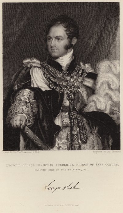 Porträtt av kung Leopold I av Thomas Lawrence