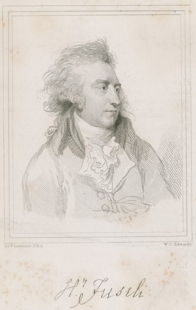 Porträtt av den schweiziska målaren Henry Fuseli av Thomas Lawrence