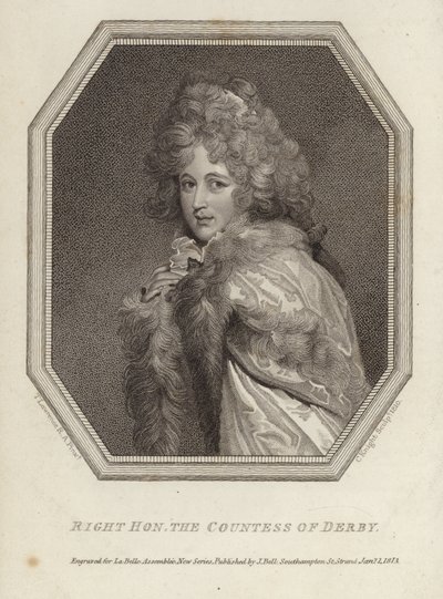 Höger ärade grevinnan av Derby av Thomas Lawrence
