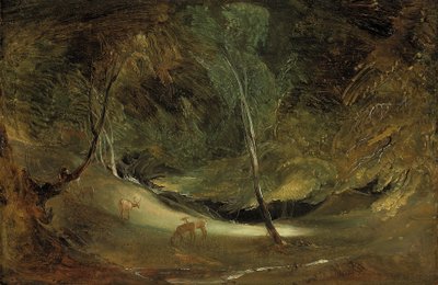 The Source of the Manifold at Ilam Park (olja på papper, nedlagd på duk) av Thomas Lawrence