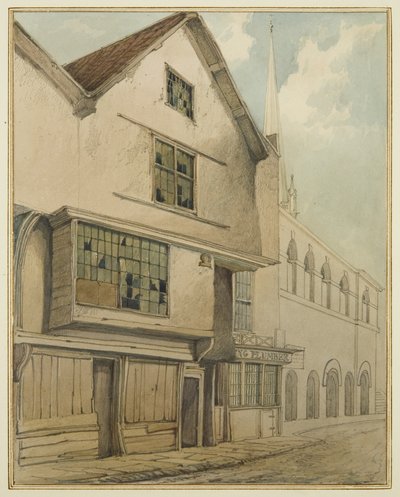 46 Baldwin Street (akvarell på papper) av Thomas Leeson the Elder Rowbotham