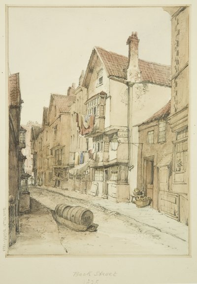 Back Street, tittar norrut av Thomas Leeson the Elder Rowbotham
