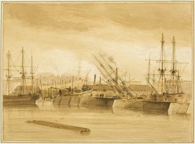 Eastern Wapping Dock, som visar barken 
