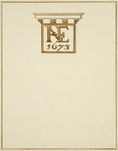 Fris av skorstensstycket i gammalt hus av Thomas Leeson the Elder Rowbotham