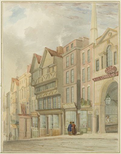 High Street med Market Gate av Thomas Leeson the Elder Rowbotham