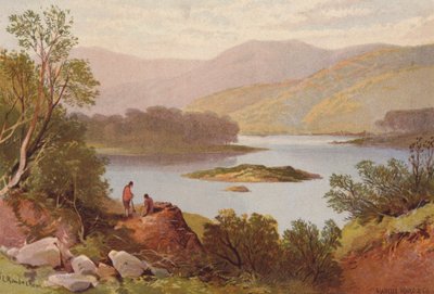 Killarney Lakes, Killarney (färg litho) av Thomas Leeson the Elder Rowbotham