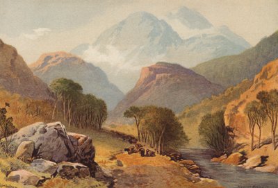 Skottland, Benvenue (färg litho) av Thomas Leeson the Elder Rowbotham