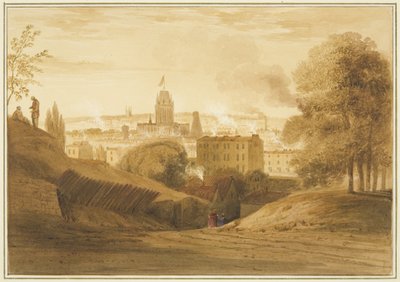 Utsikt från Bath Road, nära Wells, Totterdown av Thomas Leeson the Elder Rowbotham