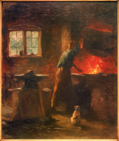 Smedjan i Tangstedt av Thomas Ludwig Herbst