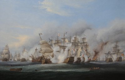 Slaget vid Trafalgar av Thomas Luny