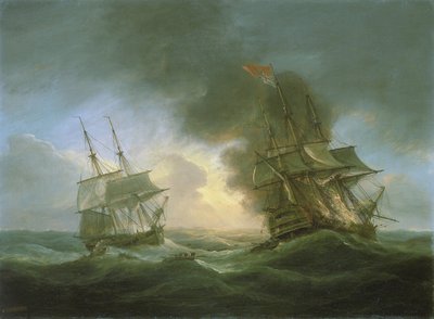 Förlust av ett indiansk fartyg, "Kent", den 1 mars av Thomas Luny
