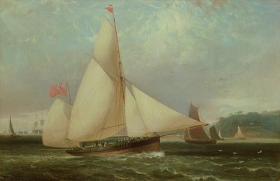 Den 12:e hertigen av Norfolks Yacht Arundel av Thomas Luny