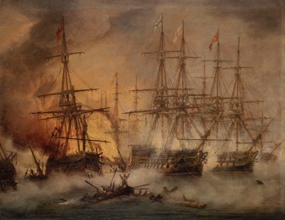 Slaget vid Navarino, 20 oktober 1827 av Thomas Luny