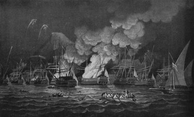 Gibraltars försvar, c1785 av Thomas Luny