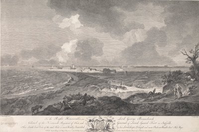 South East View of tLand-Guard Fort, i Suffolk av Thomas Major