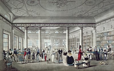 Halls bibliotek i Margate, 1789 av Thomas Malton