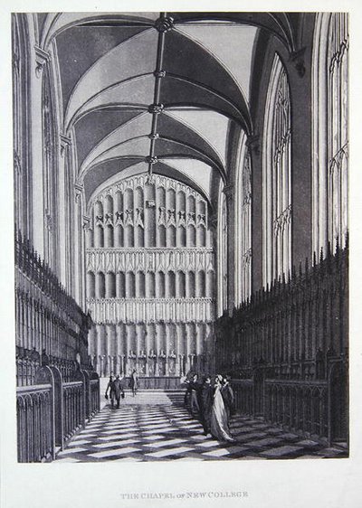 New College Chapel av Thomas Malton Jnr.