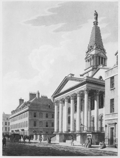 St Georges Bloomsbury, 1799 av Thomas Malton Jnr.