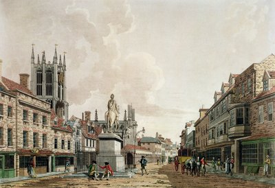 The Market Place, Hull, vy norrut av Thomas Malton Jnr.
