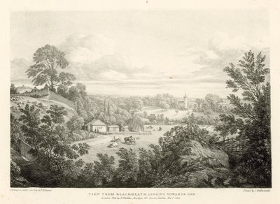 Utsikt från Blackheath mot Lee, London av Thomas Mann Baynes