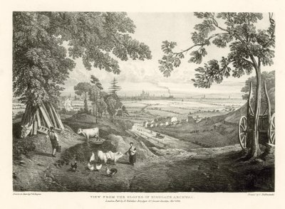 Utsikt från sluttningarna av Highgate Archway av Thomas Mann Baynes