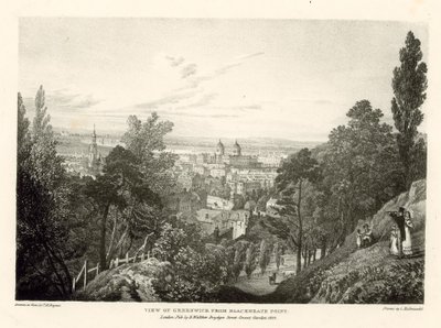 Utsikt över Greenwich från Blackheath Point, London av Thomas Mann Baynes