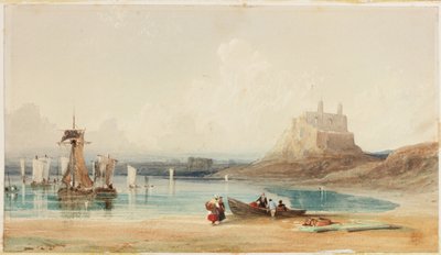 Holy Island (akvarell på papper) av Thomas Miles Richardson