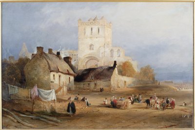 Jedburgh Abbey, ca 1835 av Thomas Miles Richardson