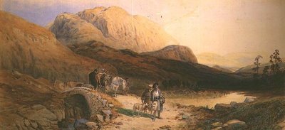 Återvänder från kullen (akvarell) av Thomas Miles Richardson