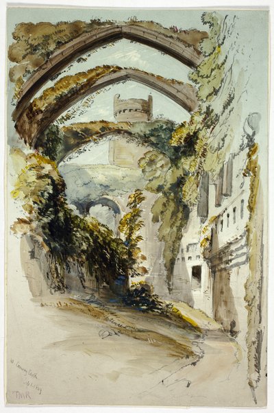 Conway Castle av Thomas Miles Richardson the younger