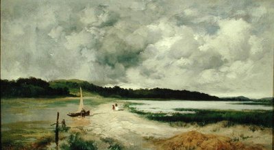 En passerande dusch på Long Island av Thomas Moran