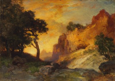 A Side Canyon, Grand Canyon, Arizona, 1905 av Thomas Moran