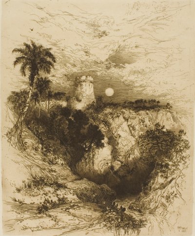Ett torn i Cortez - Mexiko av Thomas Moran