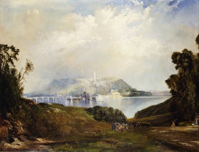 Utsikt över Fairmont Waterworks, Philadelphia, av Thomas Moran