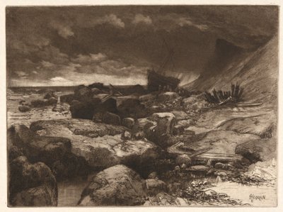 Ett vrak av Thomas Moran