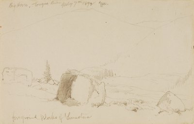 Big Horn, Tongue River av Thomas Moran