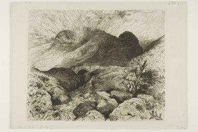 Bro i passet av Glencoe, Skottland av Thomas Moran