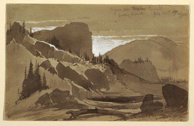 Ritning, nära Meadow Creek, Utah, 25 juli 1871 av Thomas Moran