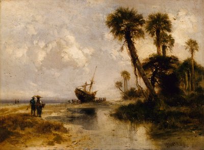 Fort George Island, Florida av Thomas Moran