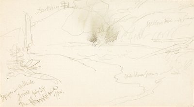 Gejser i Hillside, Norris, orkanen av Thomas Moran