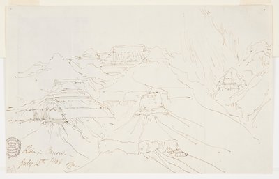 Grand Canyon i regnet av Thomas Moran