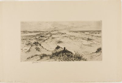 Tittar över sanddynerna - Easthampton av Thomas Moran